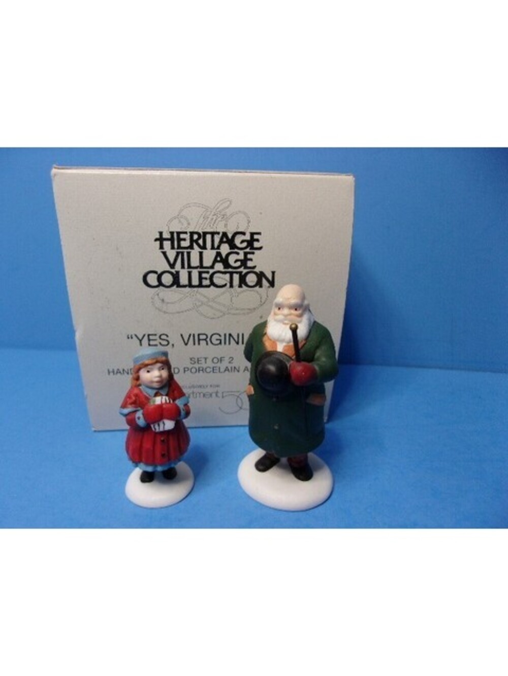Dept 56 Yes, Virginia #58890 Christmas in the City Santa Set of 2 Retired IOB
